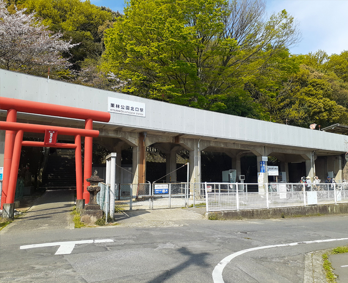 集合場所（JR栗林公園北口駅 高架下）